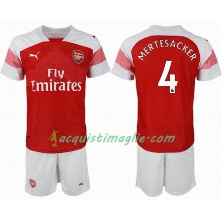 Divisa di Calcio Arsenal MERTESACKER 4 Bambino Prima 2018/2019